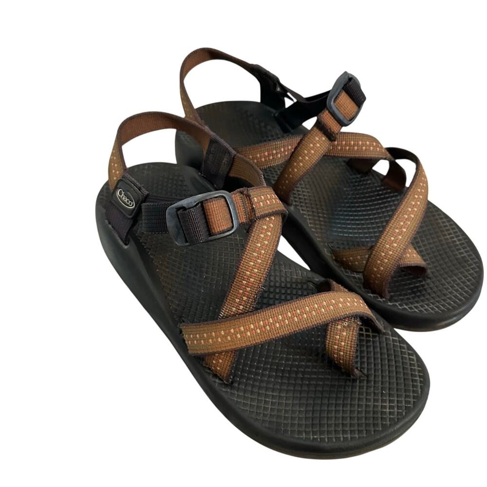 Chaco Z/1 Classic Sport Sandals Men's 8 Brown Adjustable Vibram Hiking Outdoor